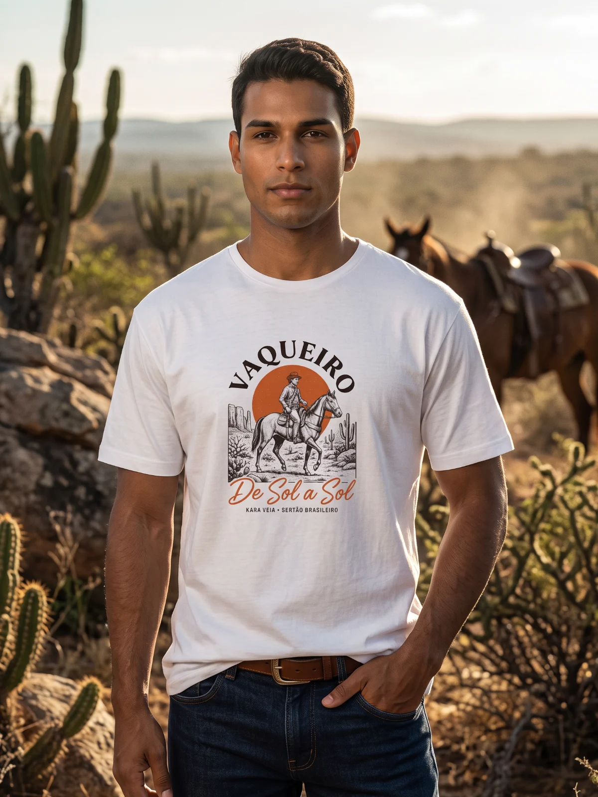 Camiseta Vaqueiro de Sol a Sol