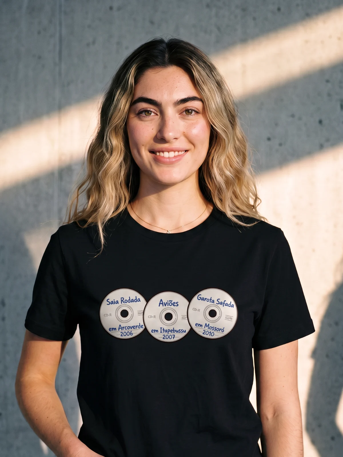 Camiseta CDs Promocionais Antigos