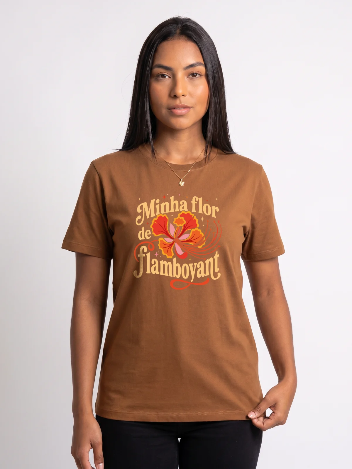 Camiseta Flor de Flamboyant - foto 1
