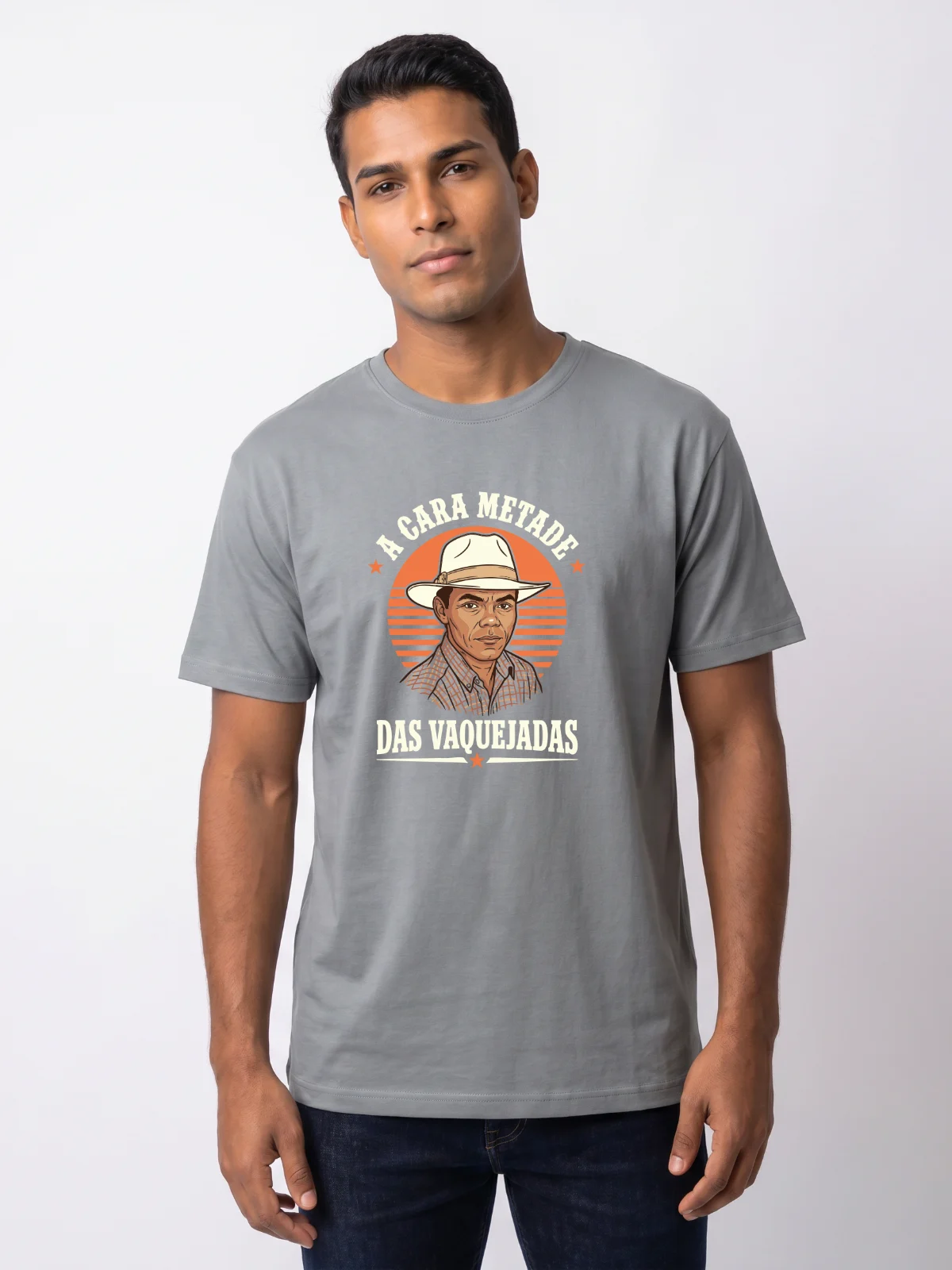 Camiseta Cara Metade Ilustração - foto 1