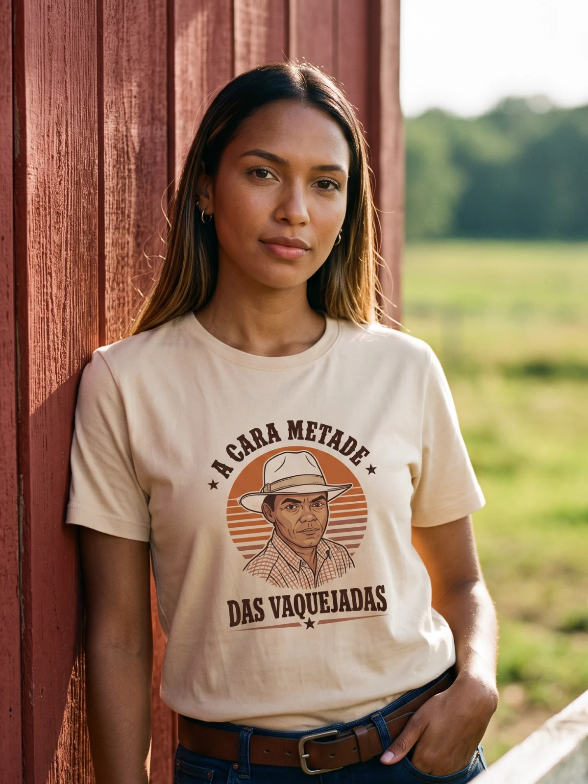 Camiseta Cara Metade Ilustração