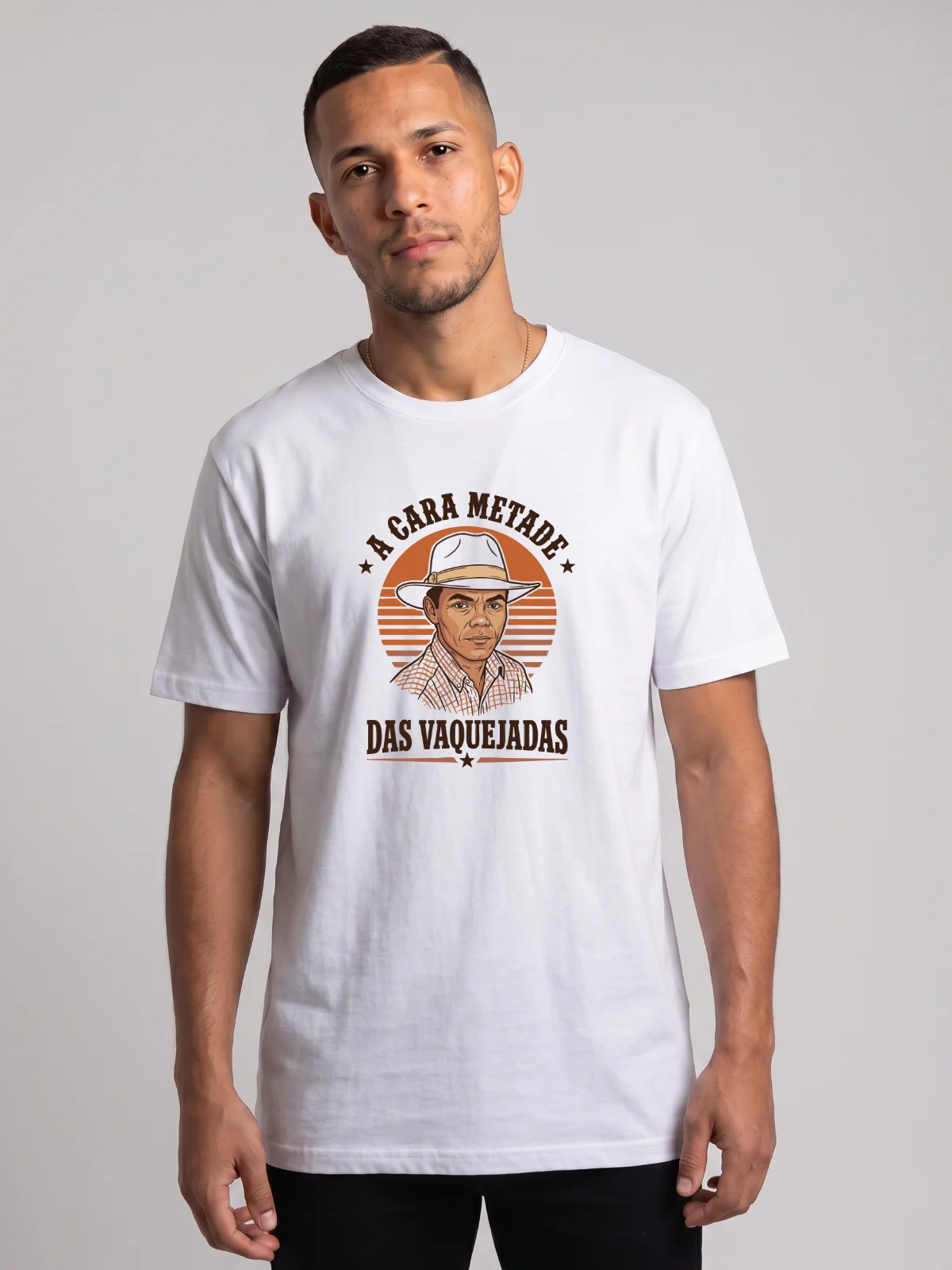 Camiseta Cara Metade Ilustração - foto 1