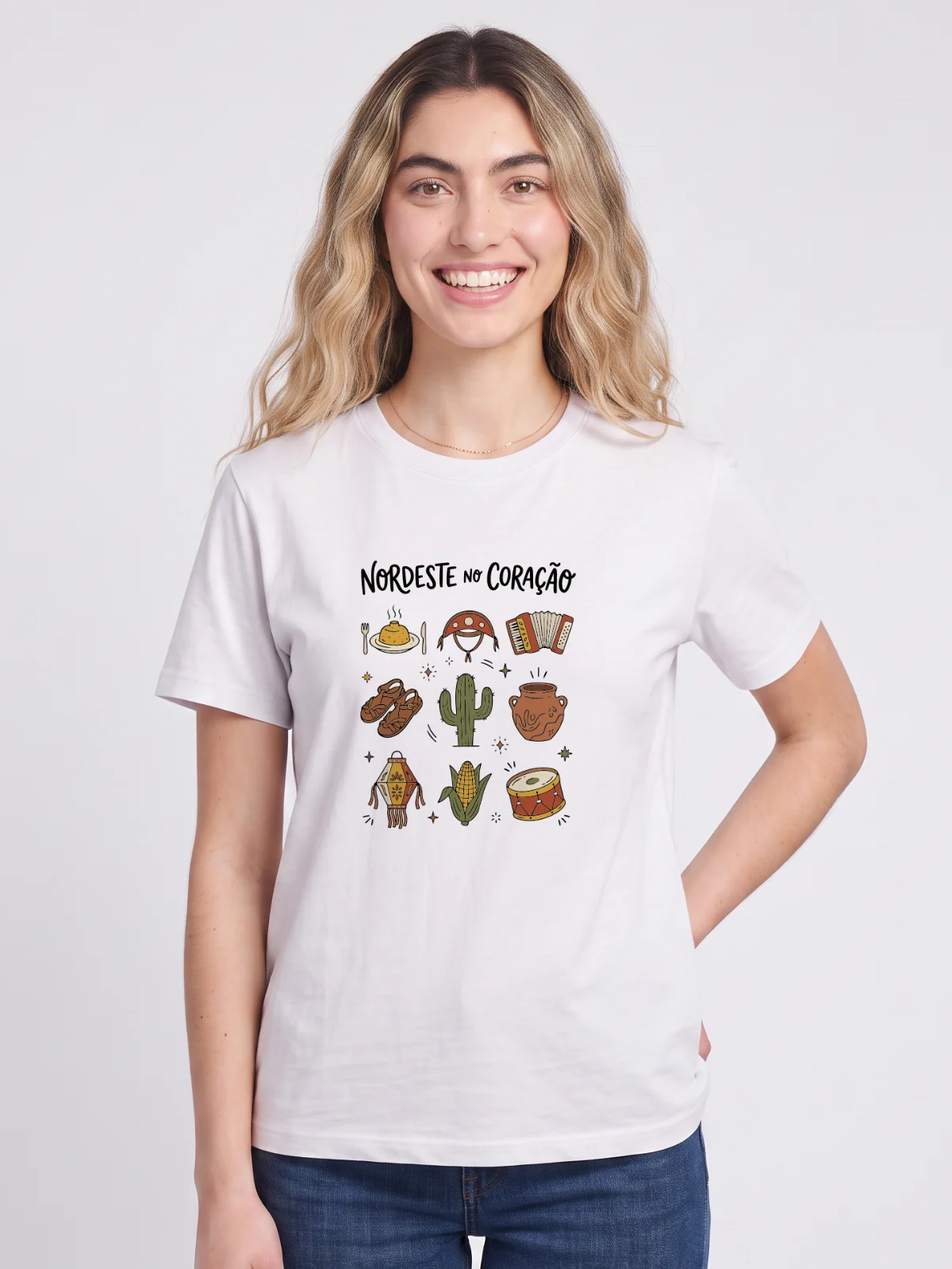 Camiseta Nordeste no Coração - foto 1