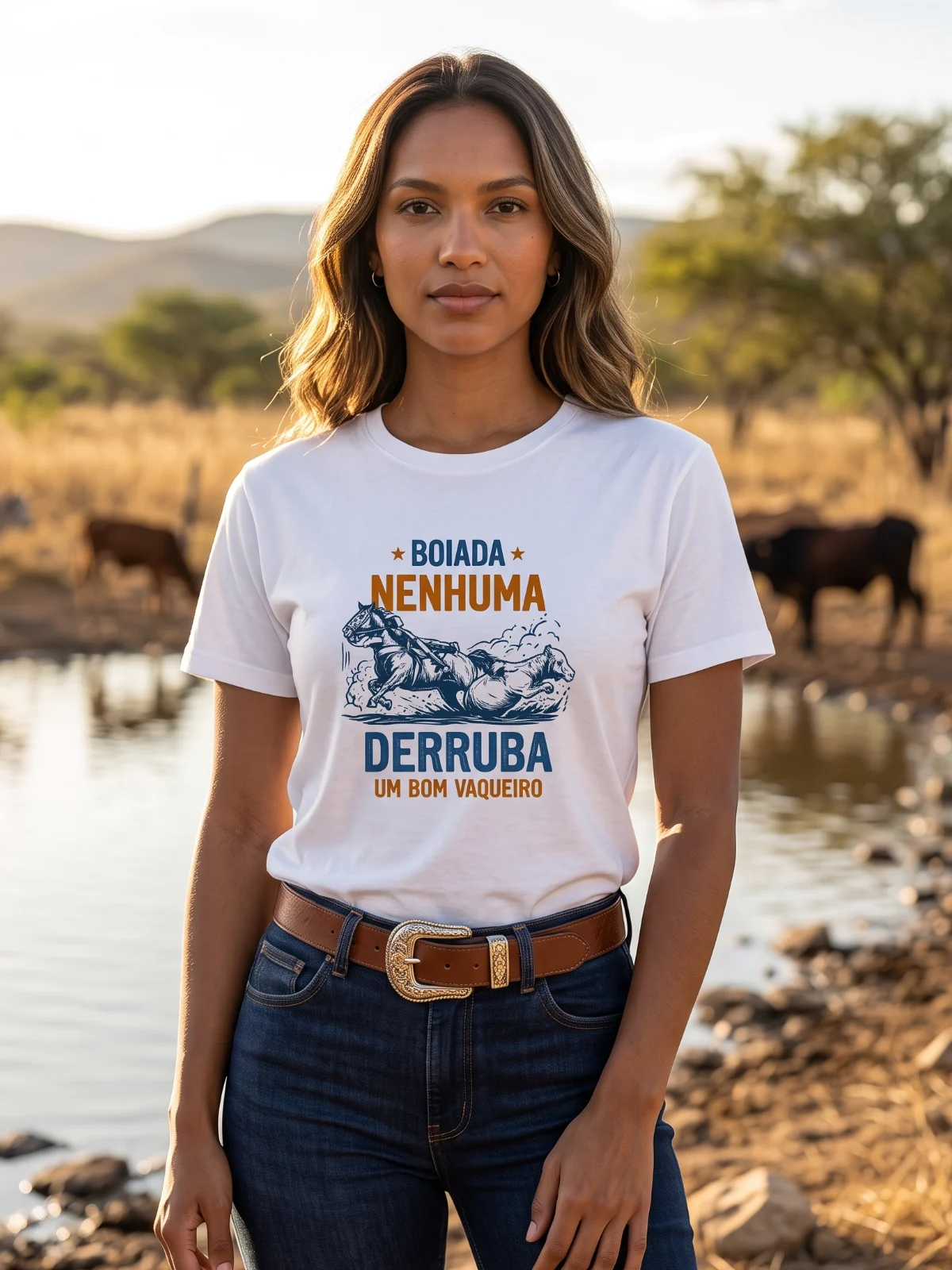 Camiseta Boiada Nenhuma Derruba