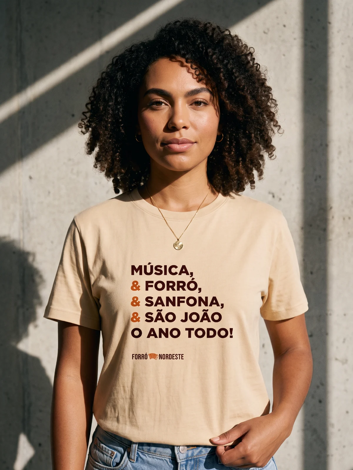 Camiseta Forró e Sanfona e São João o Ano Todo
