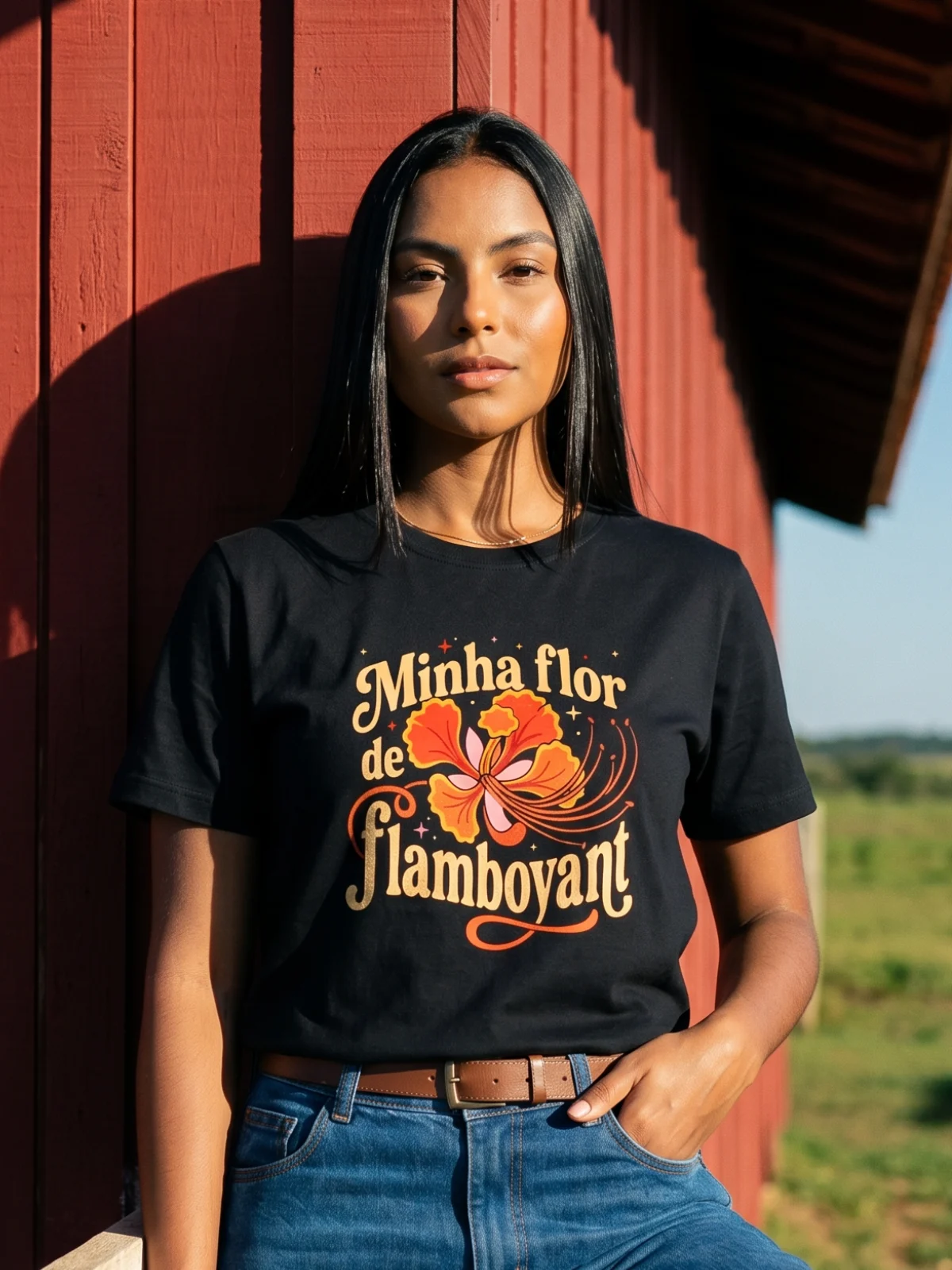 Camiseta Flor de Flamboyant