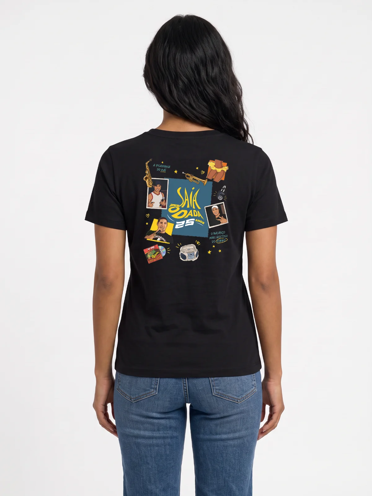 Camiseta Saia Rodada 25 anos